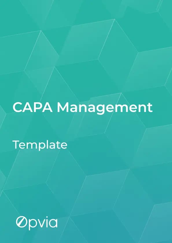 Corrective and Preventative Action (CAPA) Management [Template]