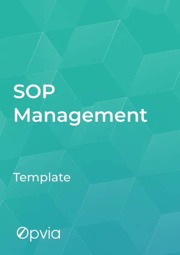 Standard Operating Procedure (SOP) Management [Template]