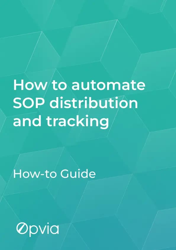 How to automate SOP distribution and tracking