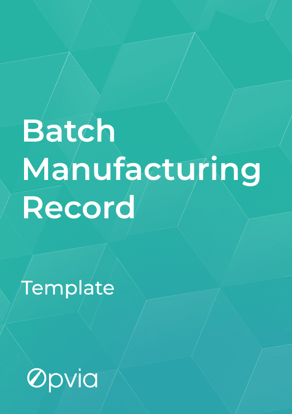 Batch Manufacturing Record [Template]