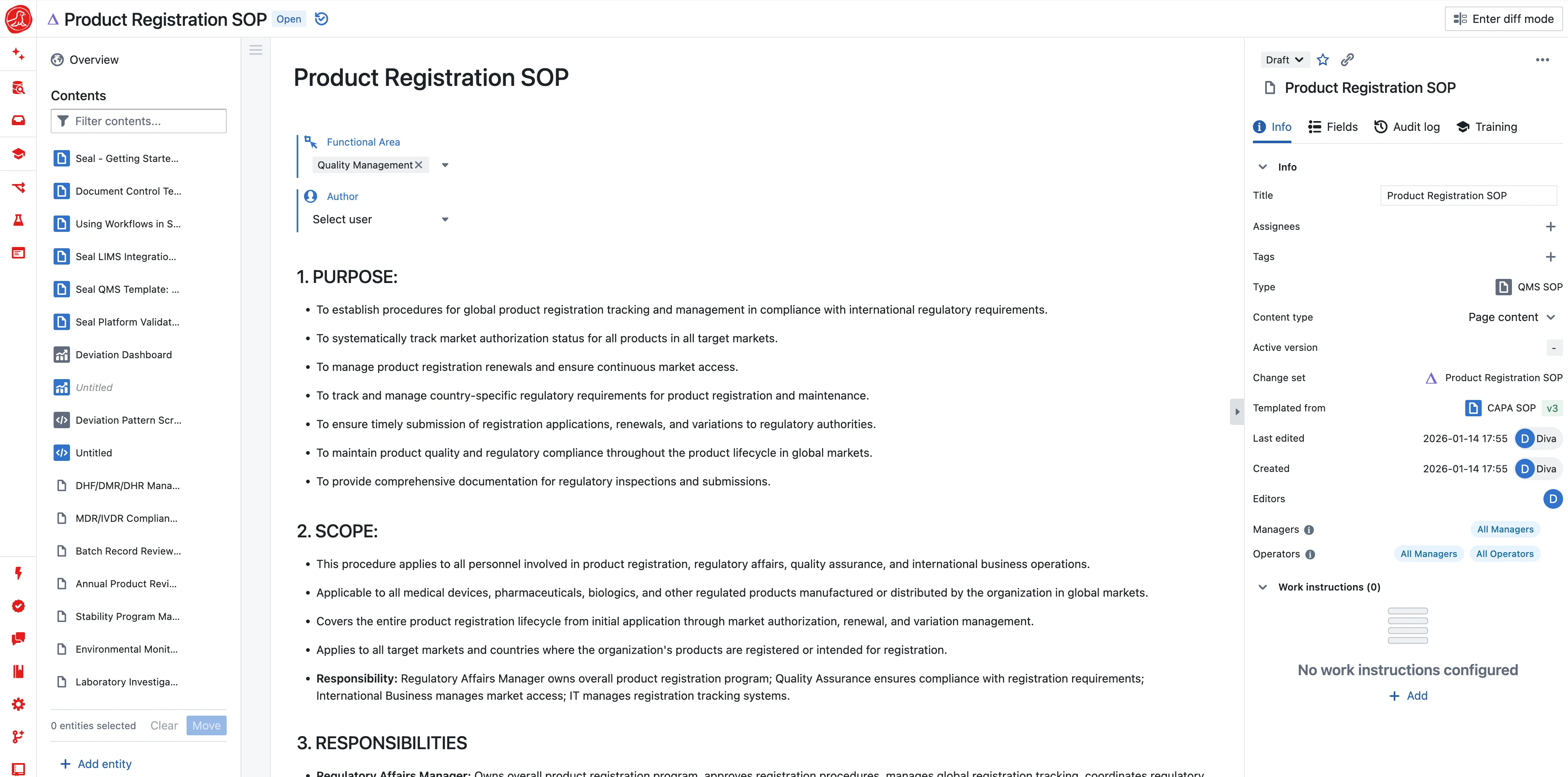 Regulatory Information Management System (RIMS) Software