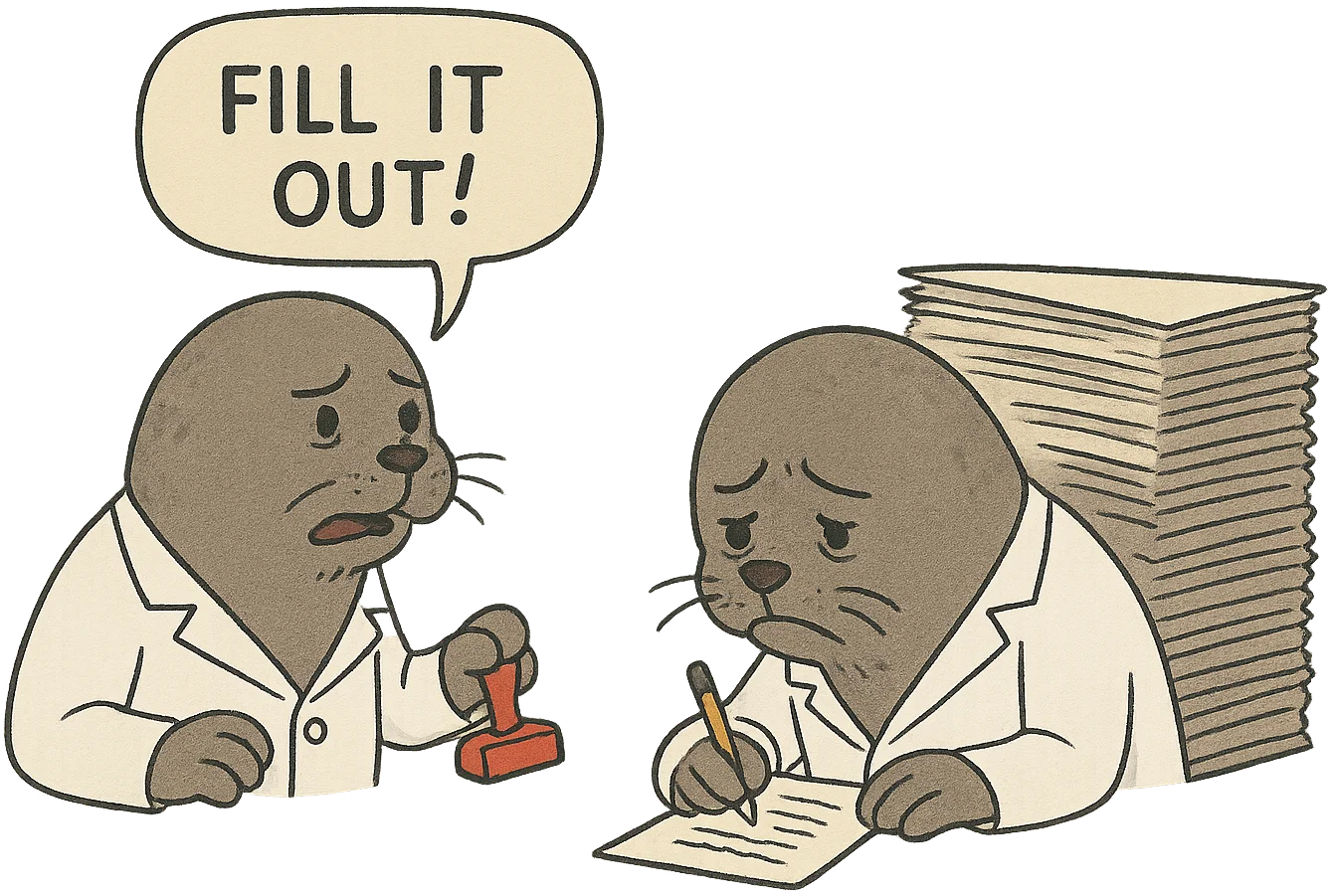 Yesterday: Paperwork and manual processes