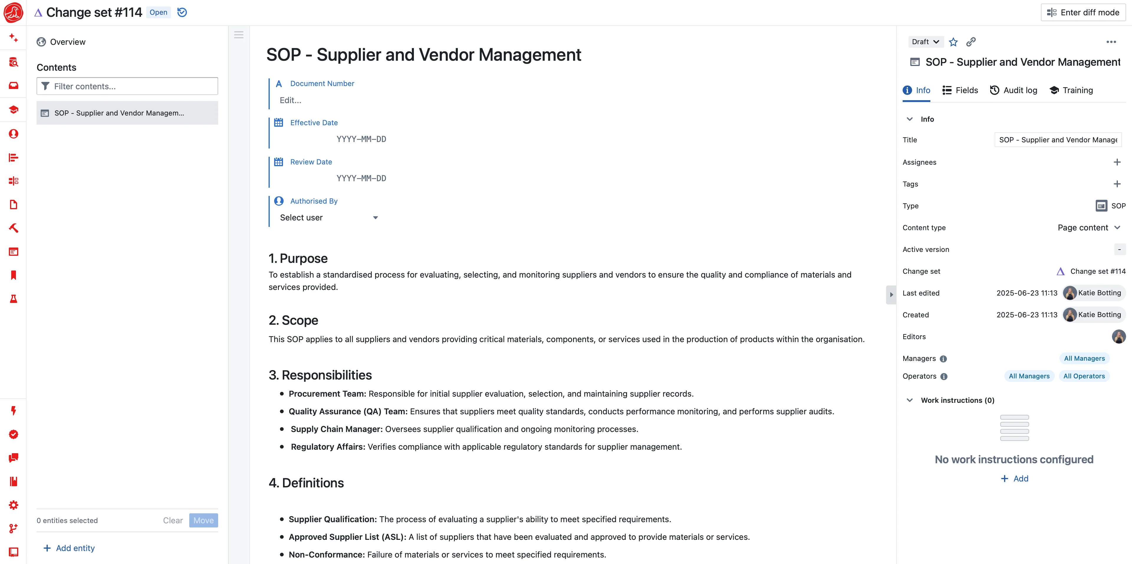 Approved Source Control