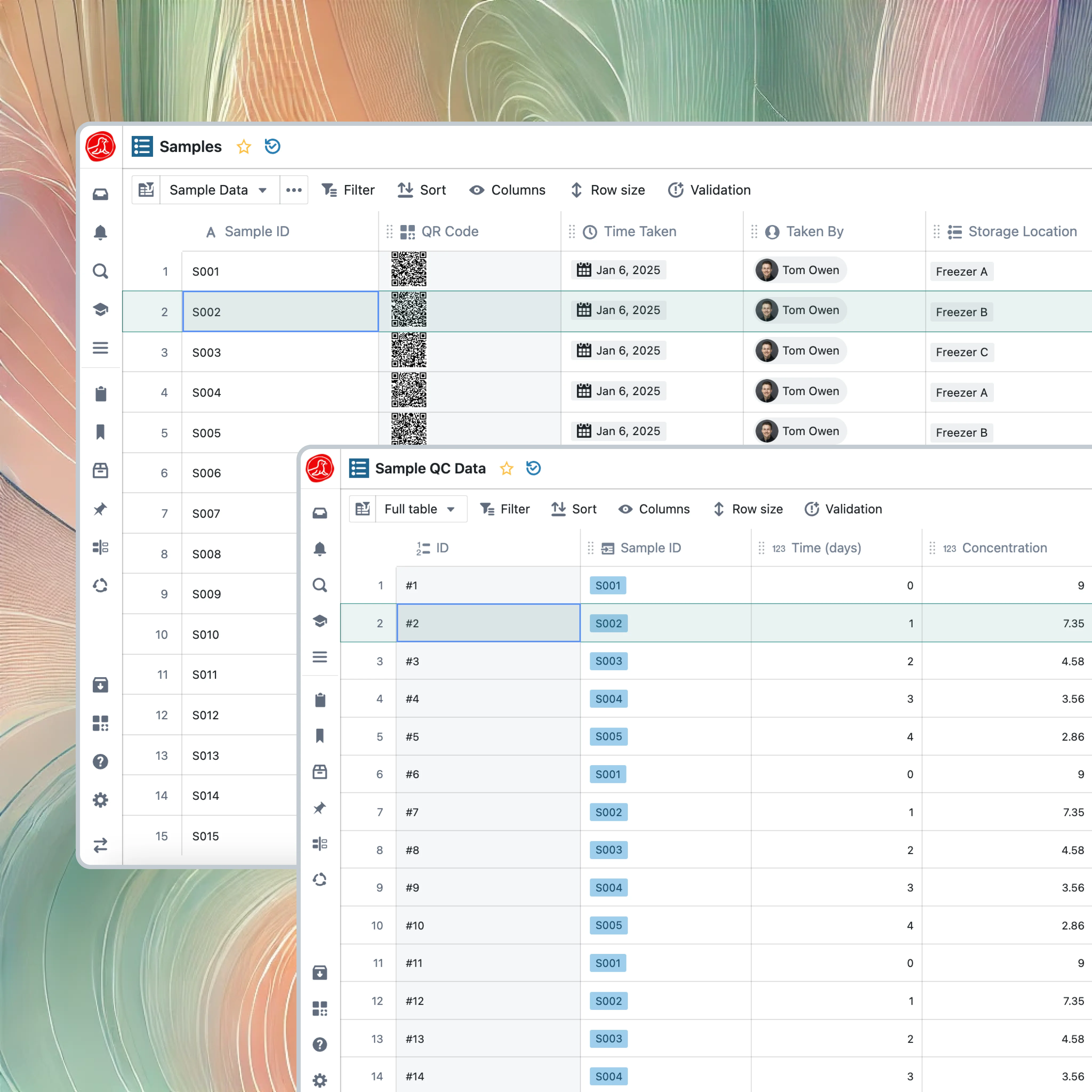 Sample Tracking illustration
