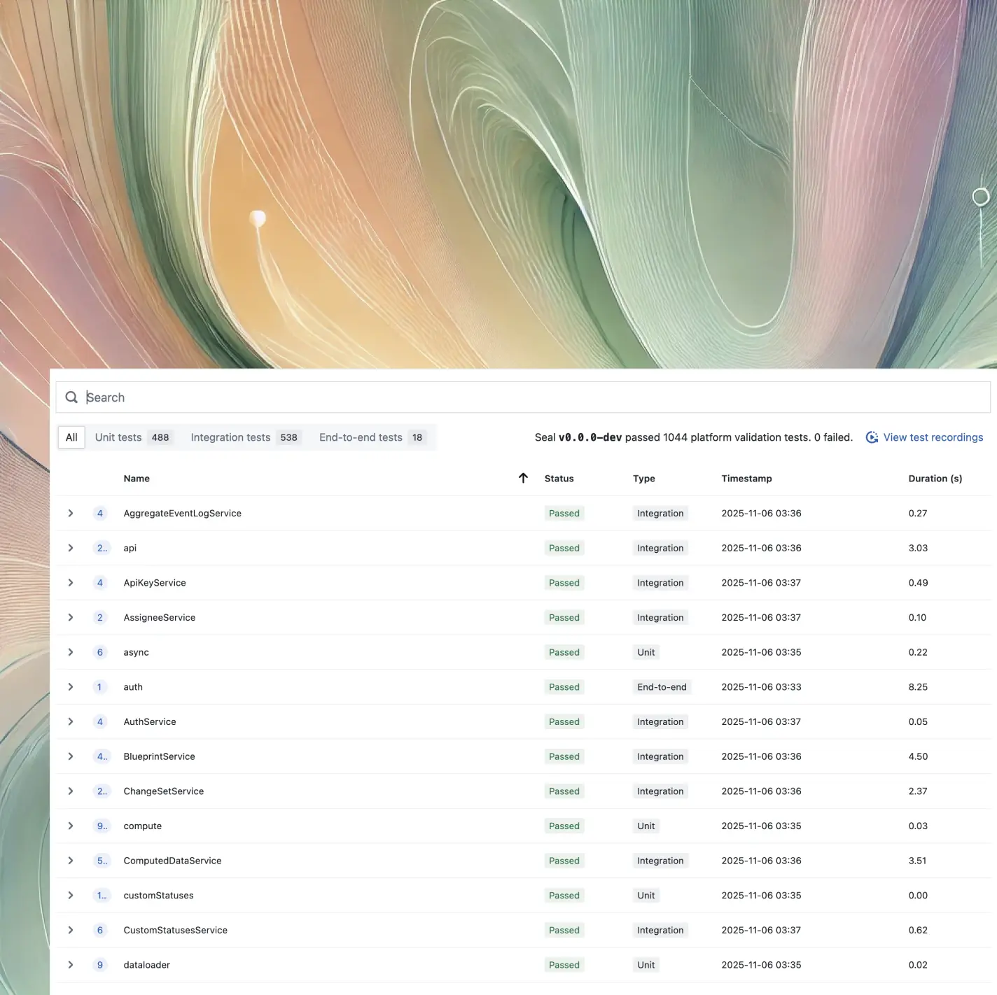 Automated test execution illustration